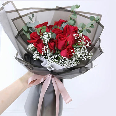 Love Confession 12 Red Roses Bouquet